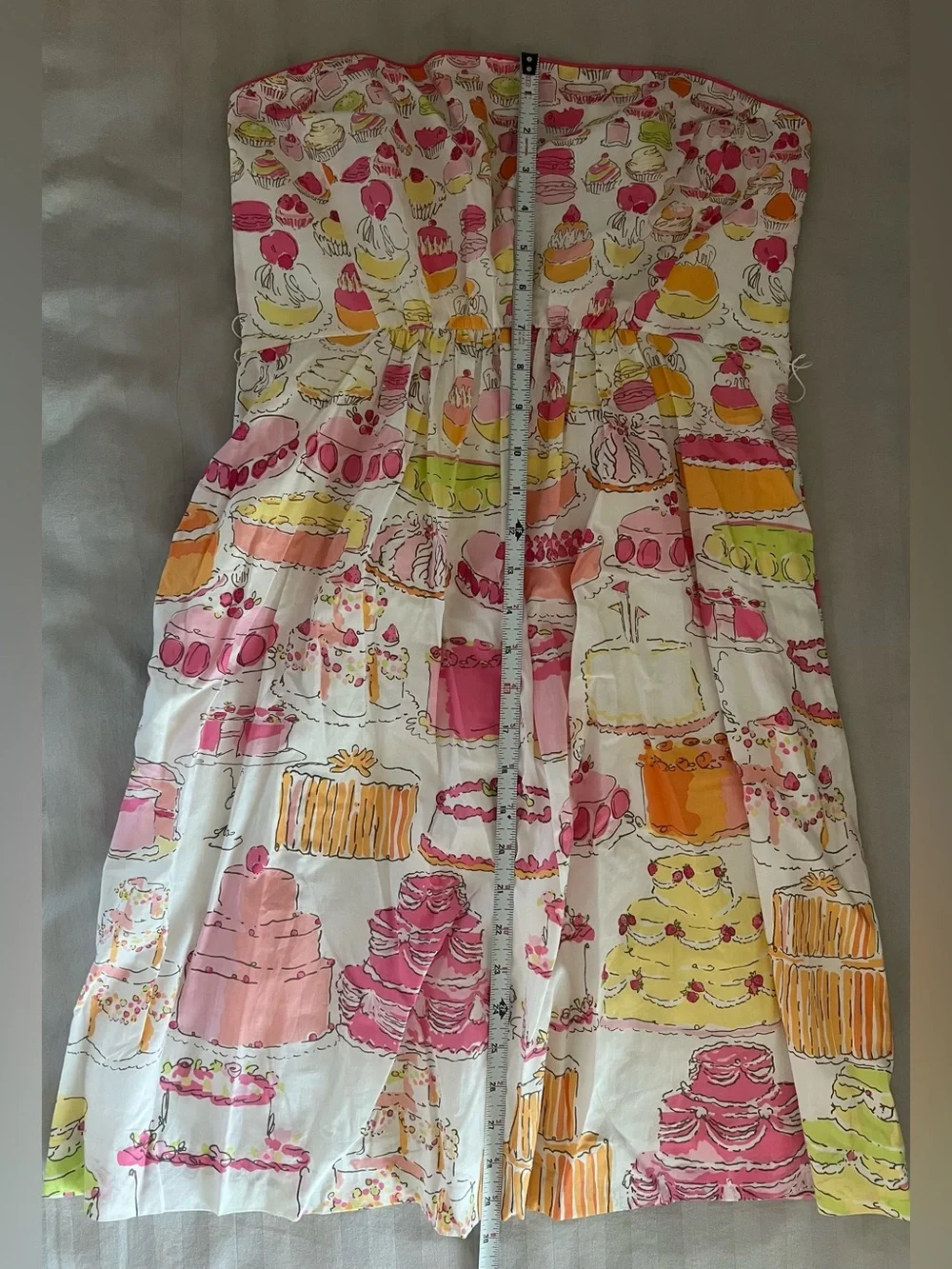 Lilly Pulitzer Let Them Eat Cake Wyatt Strapless Dress, size 6, NWT - Picture 14 of 14